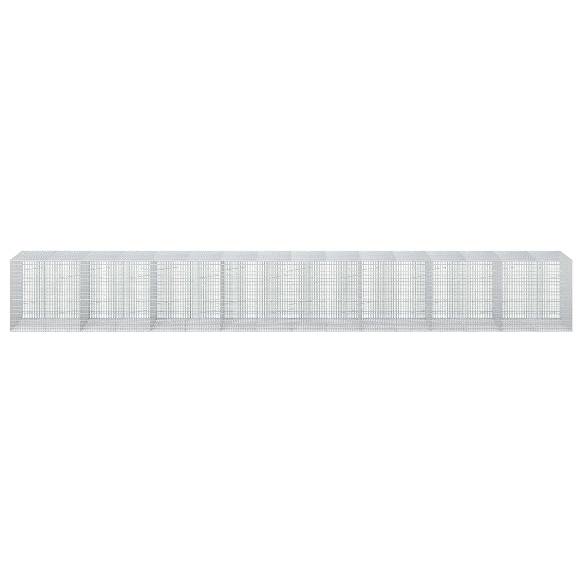 vidaXL Gabion z drutu 3,5 mm i siatką 5x2,5 cm 800x100x100 cm