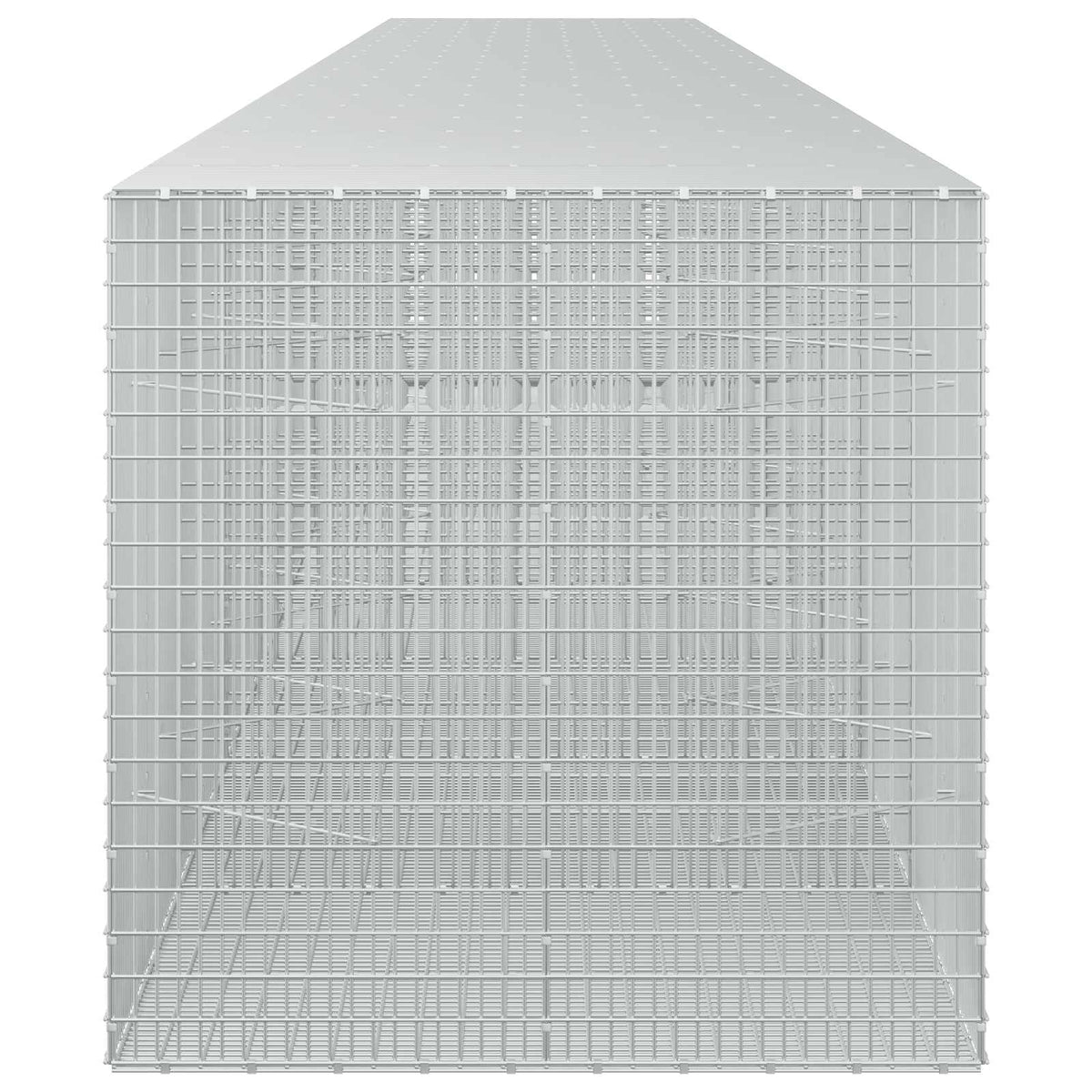 vidaXL Gabion z drutu 3,5 mm i siatką 5x2,5 cm 1000x100x100 cm