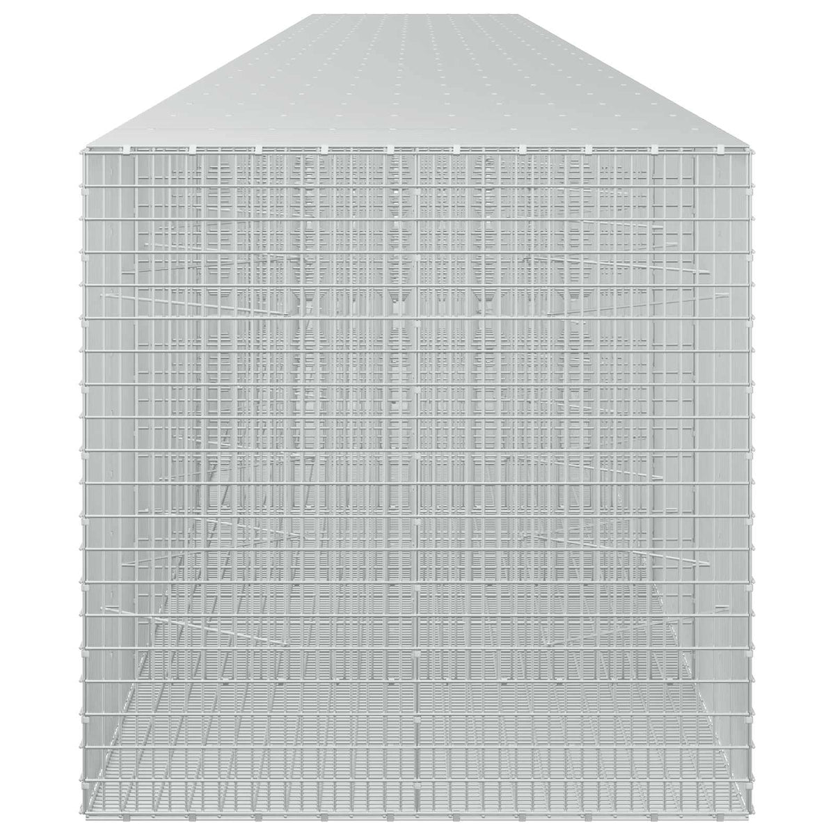 vidaXL Gabion z drutu 3,5 mm i siatką 5x2,5 cm 1200x100x100 cm