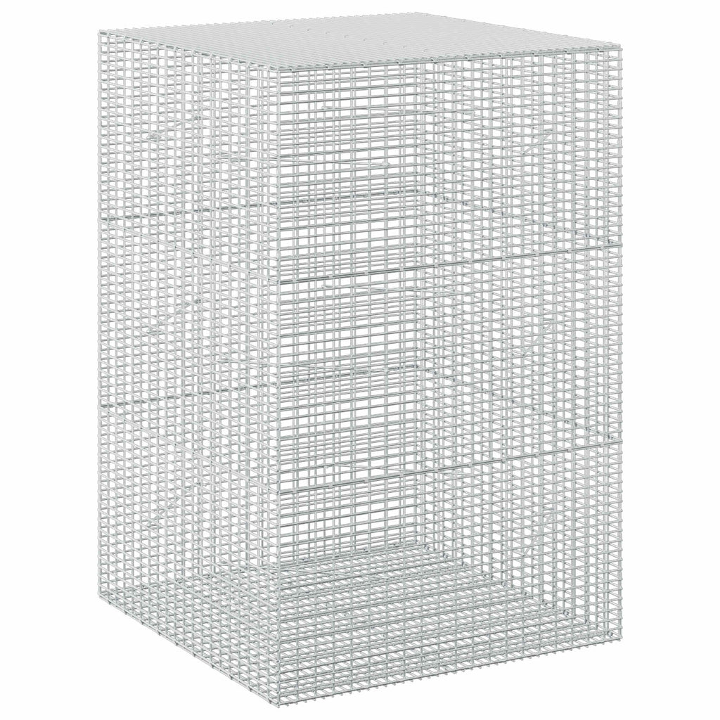 vidaXL Gabion z drutu 3,5 mm i siatką 5x2,5 cm 100x100x150 cm