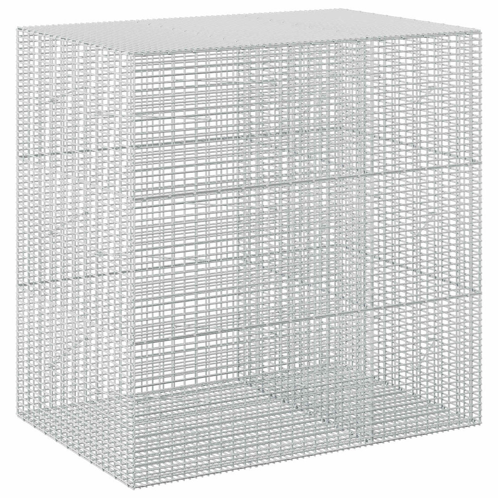 vidaXL Gabion z drutu 3,5 mm i siatką 5x2,5 cm 150x100x150 cm