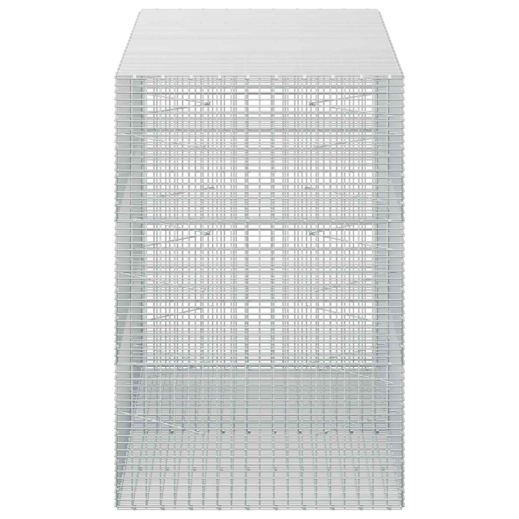 vidaXL Gabion z drutu 3,5 mm i siatką 5x2,5 cm 200x100x150 cm