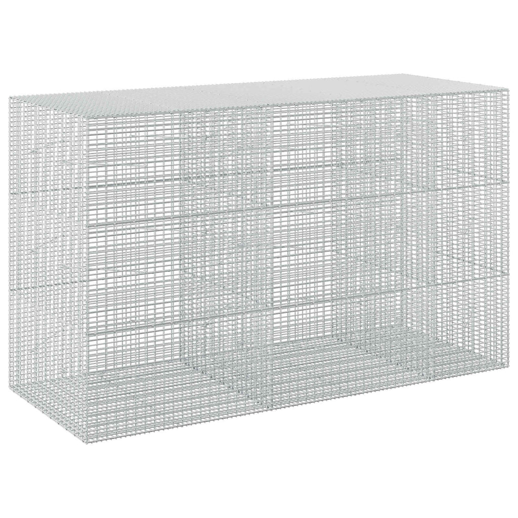 vidaXL Gabion z drutu 3,5 mm i siatką 5x2,5 cm 250x100x150 cm