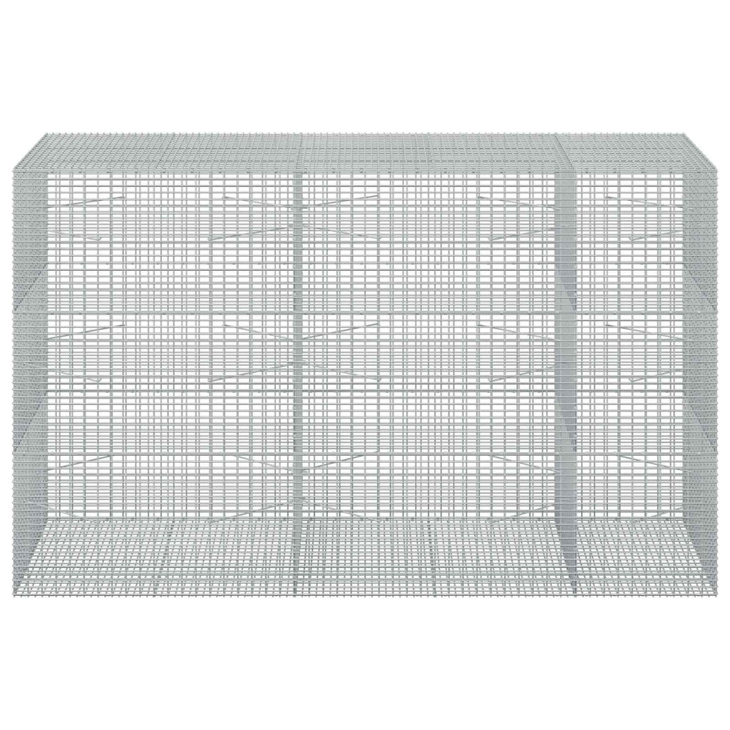 vidaXL Gabion z drutu 3,5 mm i siatką 5x2,5 cm 250x100x150 cm