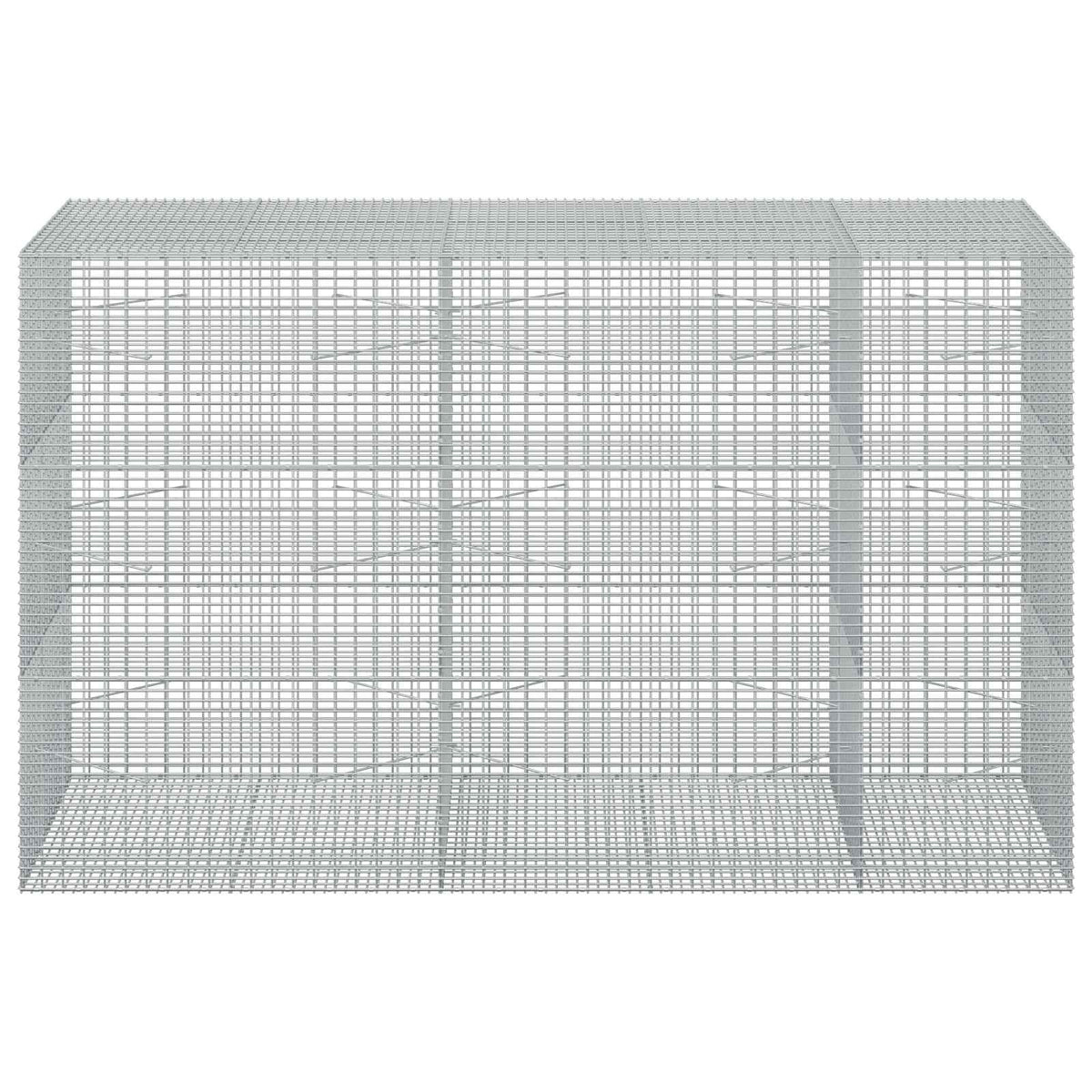 vidaXL Gabion z drutu 3,5 mm i siatką 5x2,5 cm 250x100x150 cm