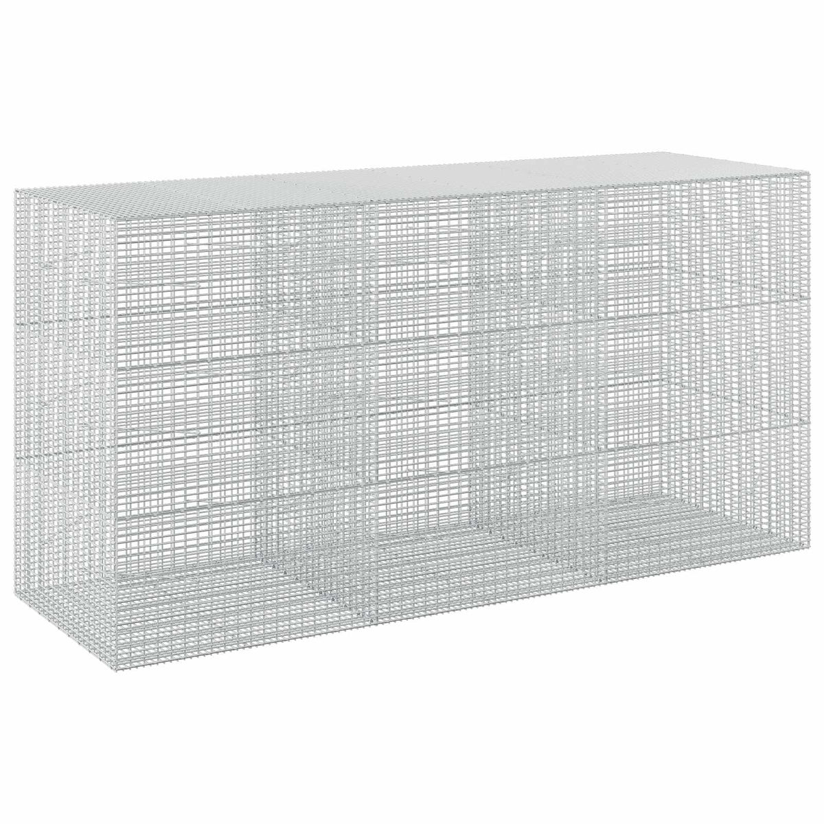 vidaXL Gabion z drutu 3,5 mm i siatką 5x2,5 cm 300x100x150 cm