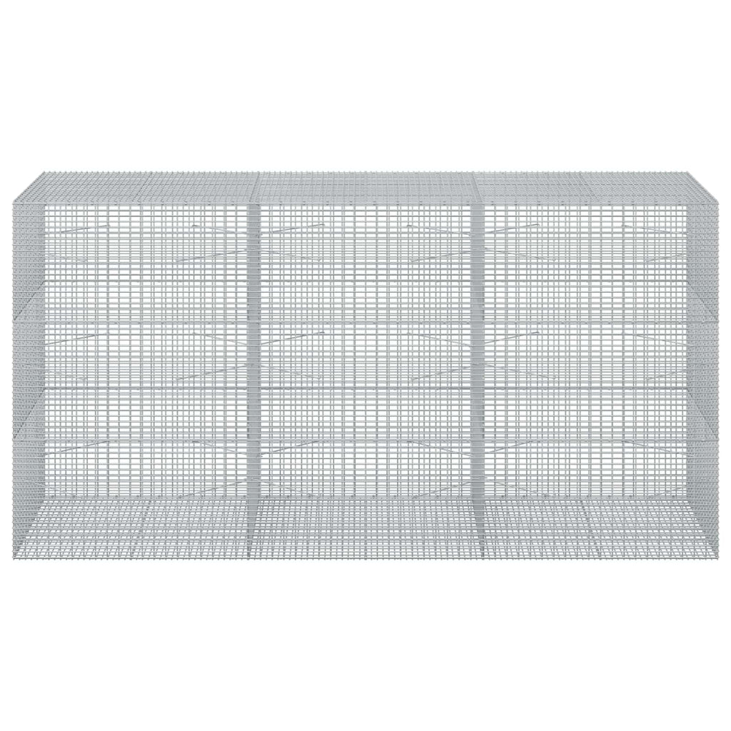vidaXL Gabion z drutu 3,5 mm i siatką 5x2,5 cm 300x100x150 cm