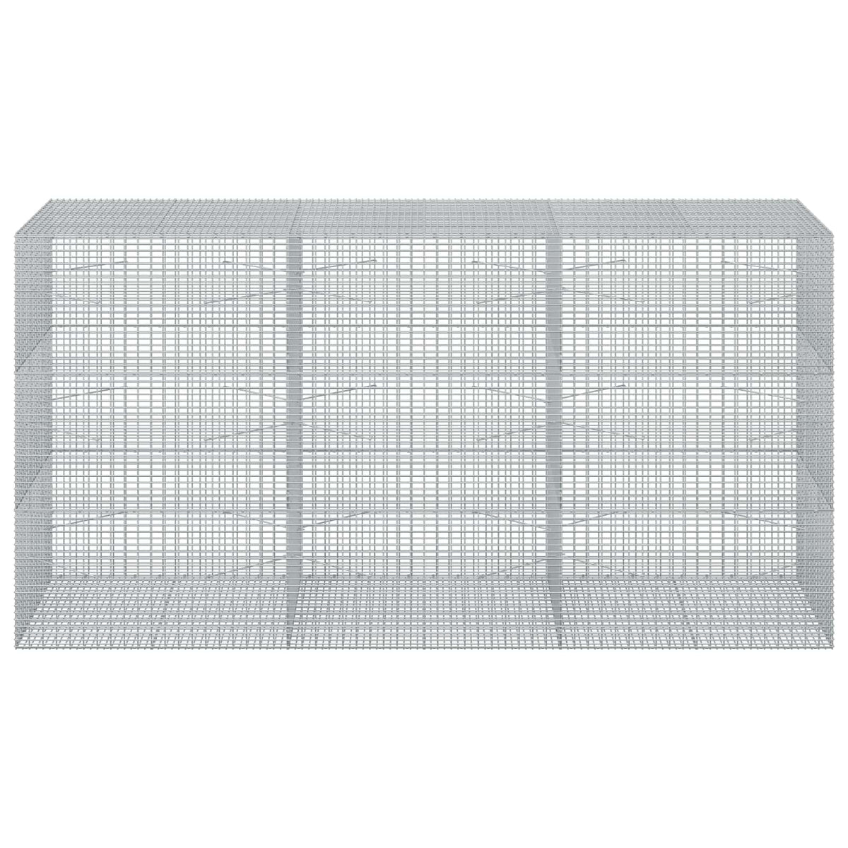 vidaXL Gabion z drutu 3,5 mm i siatką 5x2,5 cm 300x100x150 cm
