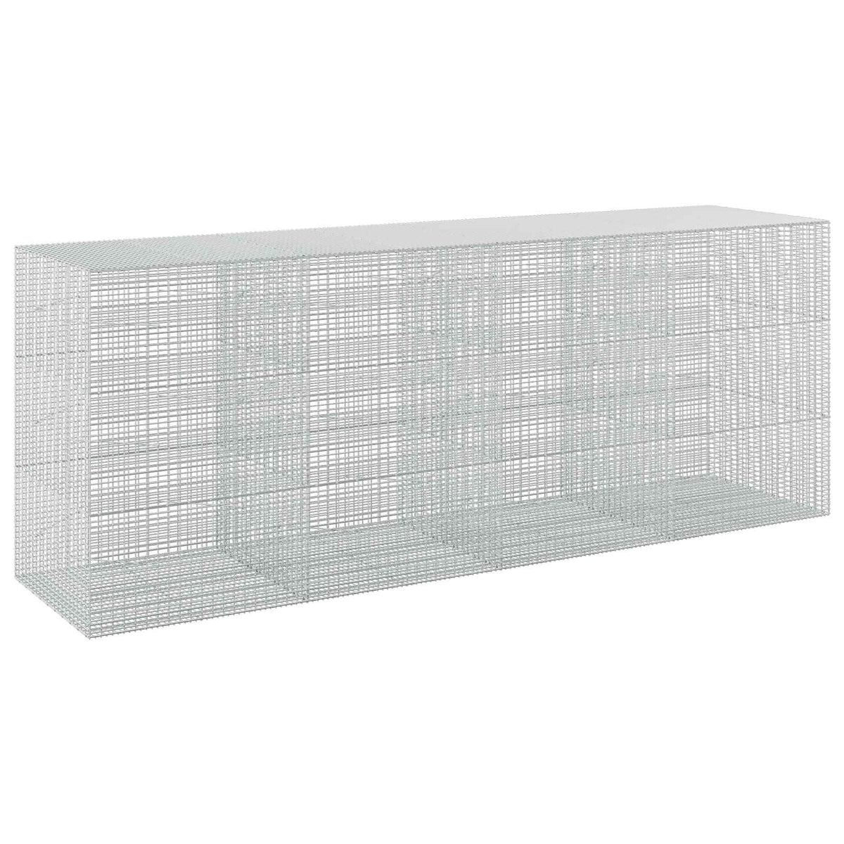 vidaXL Gabion z drutu 3,5 mm i siatką 5x2,5 cm 400x100x150 cm