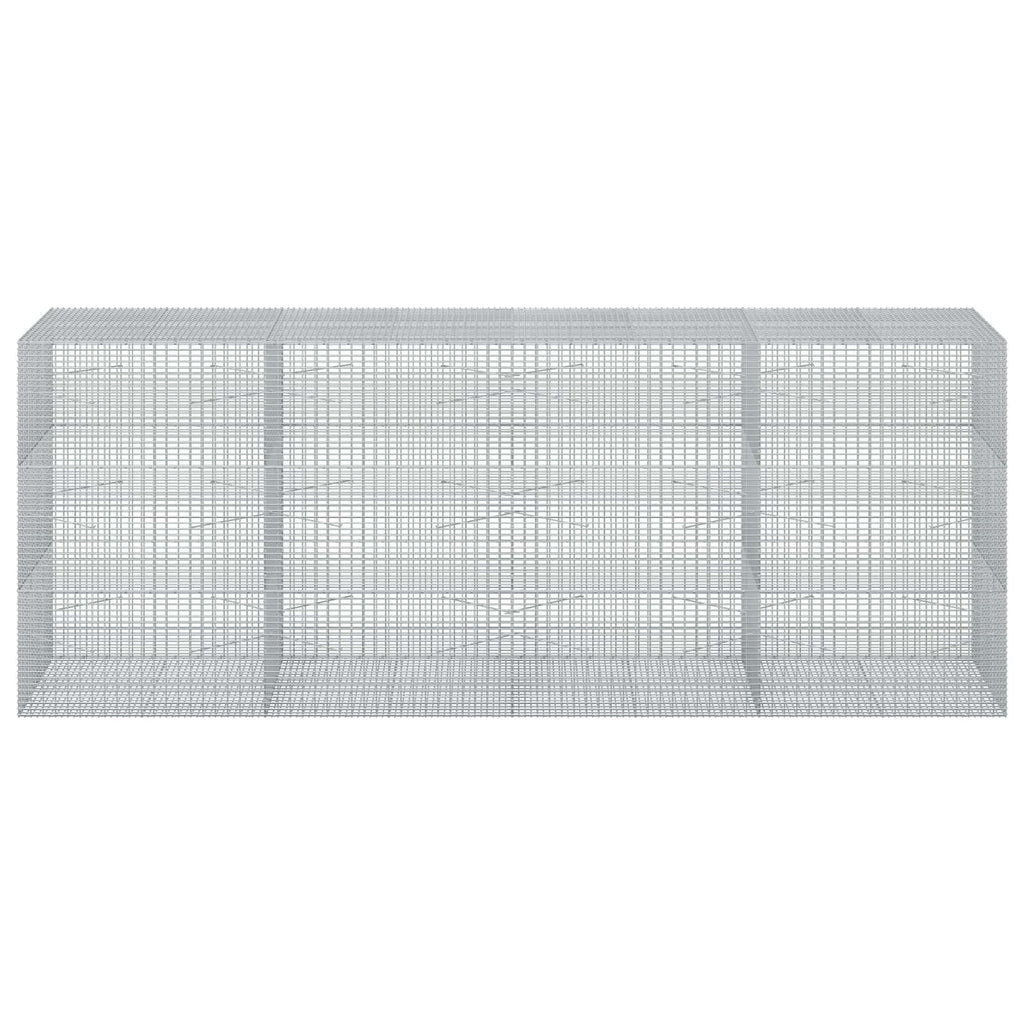 vidaXL Gabion z drutu 3,5 mm i siatką 5x2,5 cm 400x100x150 cm