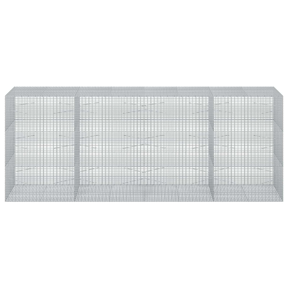 vidaXL Gabion z drutu 3,5 mm i siatką 5x2,5 cm 400x100x150 cm