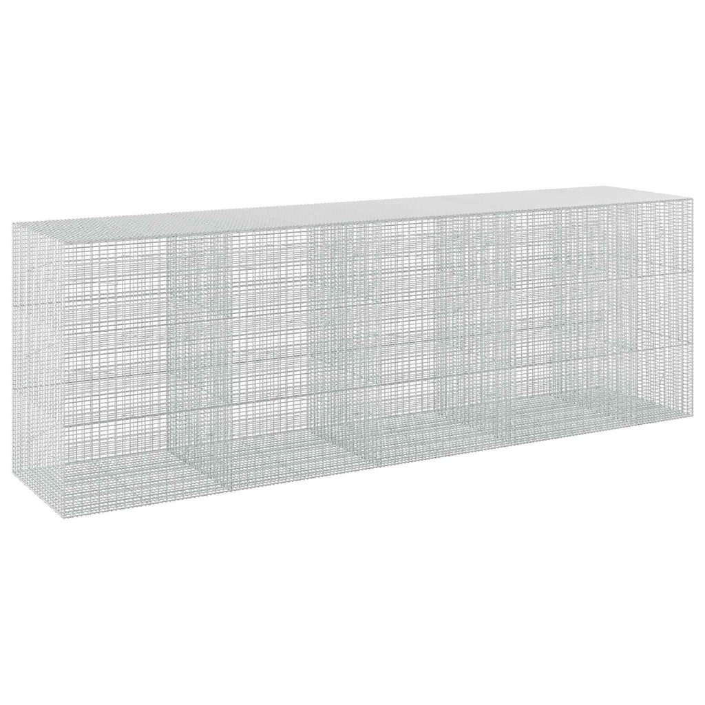 vidaXL Gabion z drutu 3,5 mm i siatką 5x2,5 cm 450x100x150 cm