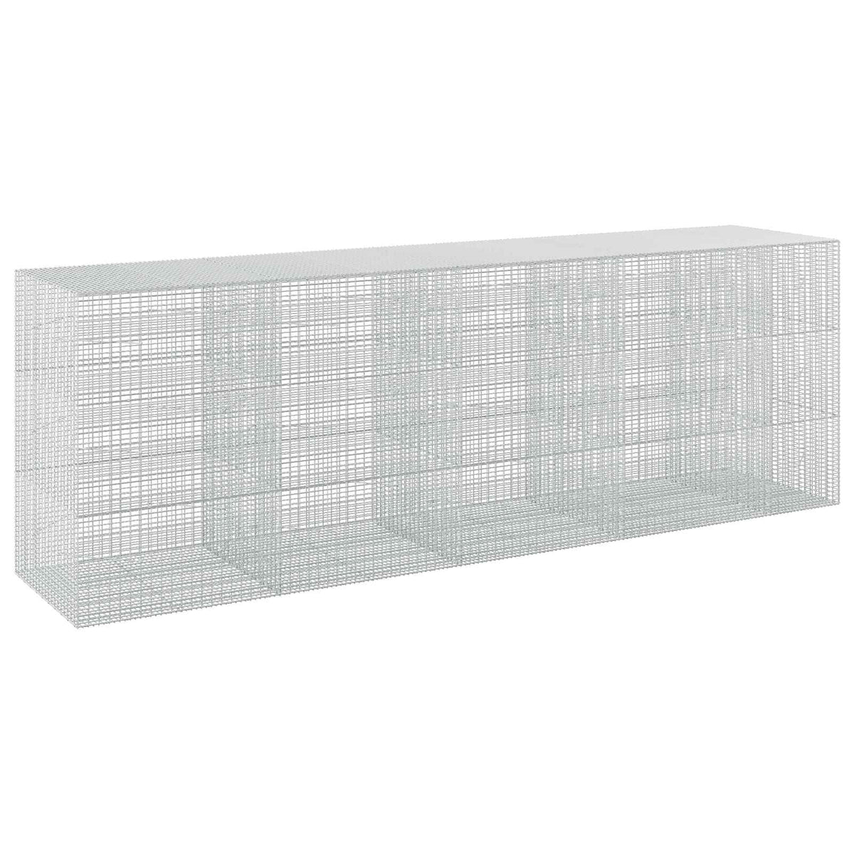 vidaXL Gabion z drutu 3,5 mm i siatką 5x2,5 cm 450x100x150 cm