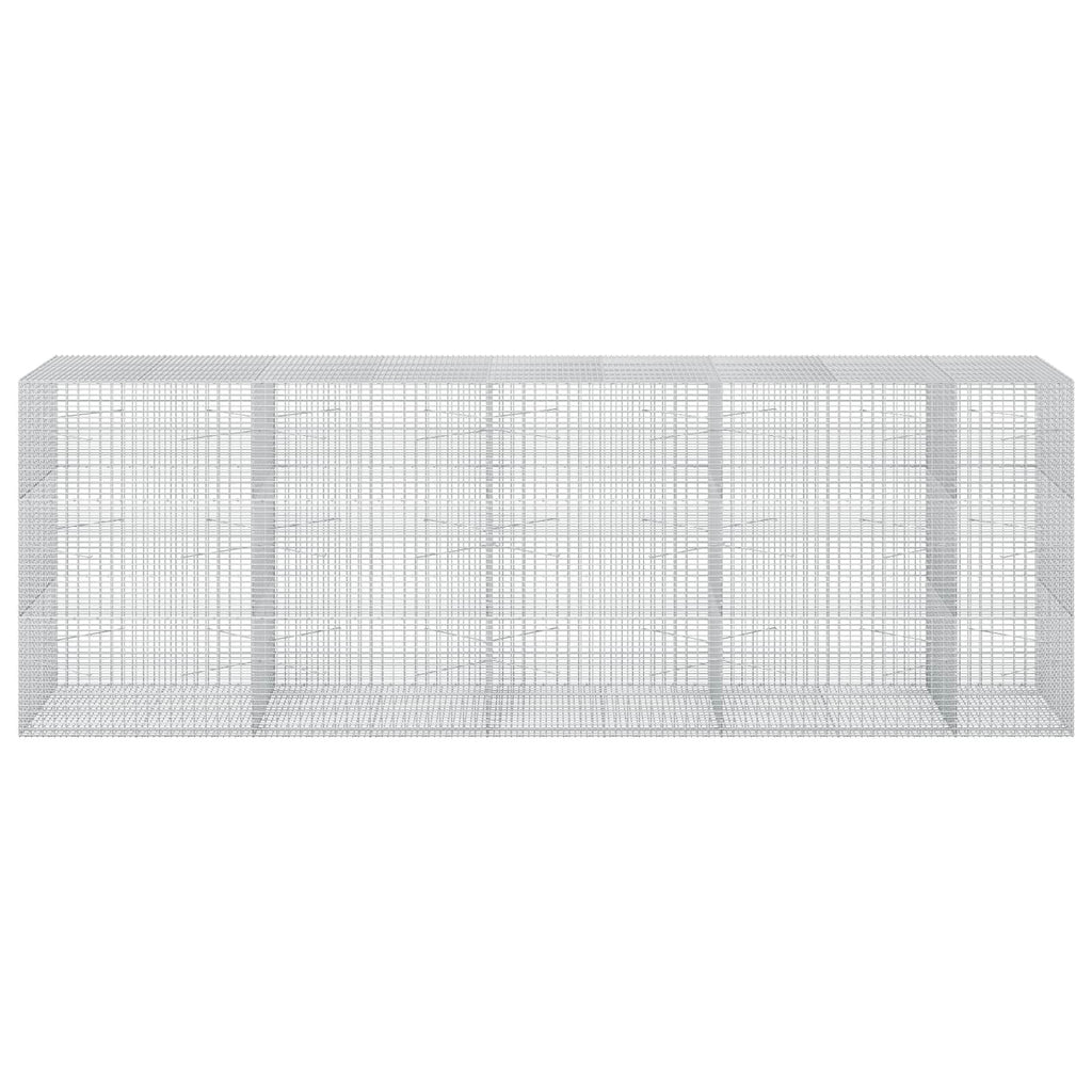 vidaXL Gabion z drutu 3,5 mm i siatką 5x2,5 cm 450x100x150 cm