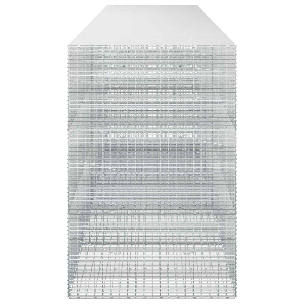 vidaXL Gabion z drutu 3,5 mm i siatką 5x2,5 cm 450x100x150 cm