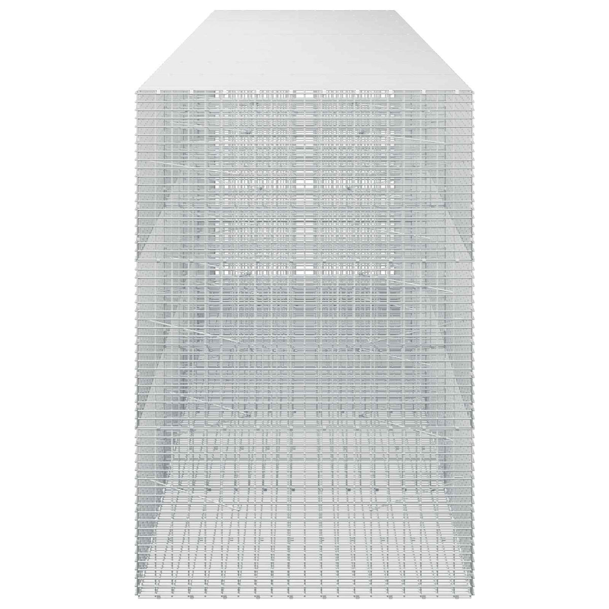 vidaXL Gabion z drutu 3,5 mm i siatką 5x2,5 cm 450x100x150 cm