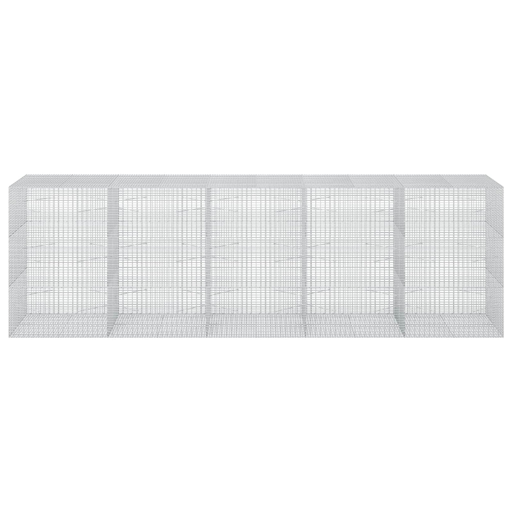 vidaXL Gabion z drutu 3,5 mm i siatką 5x2,5 cm 500x100x150 cm