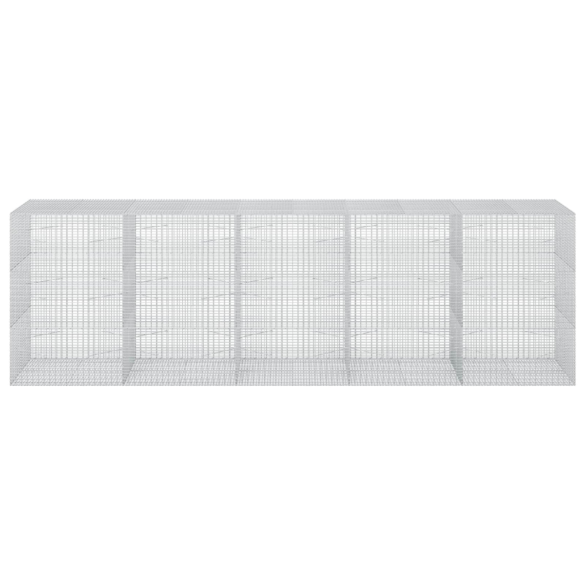 vidaXL Gabion z drutu 3,5 mm i siatką 5x2,5 cm 500x100x150 cm
