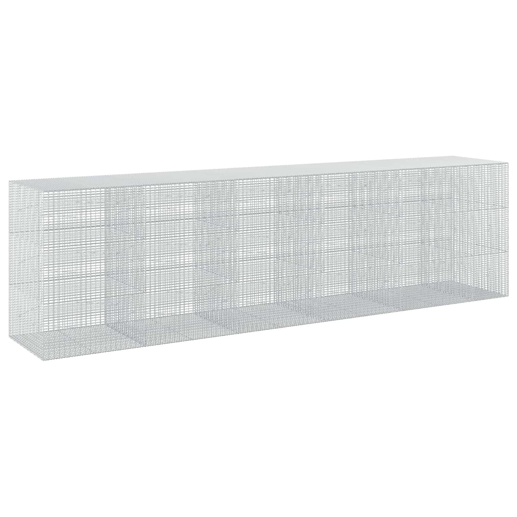 vidaXL Gabion z drutu 3,5 mm i siatką 5x2,5 cm 550x100x150 cm