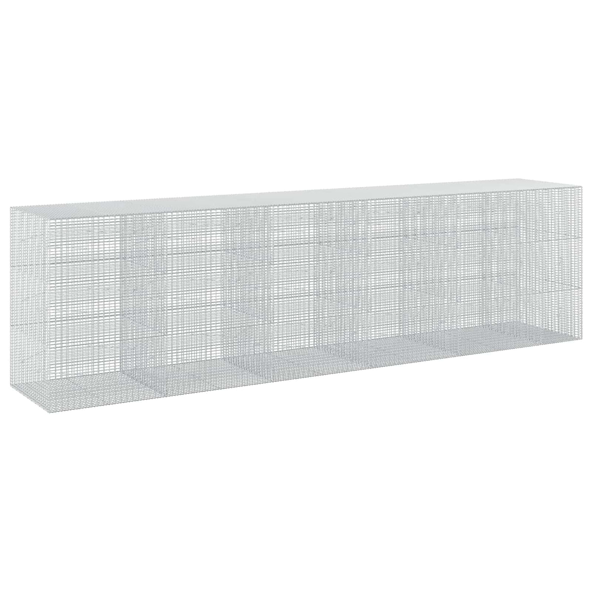 vidaXL Gabion z drutu 3,5 mm i siatką 5x2,5 cm 550x100x150 cm