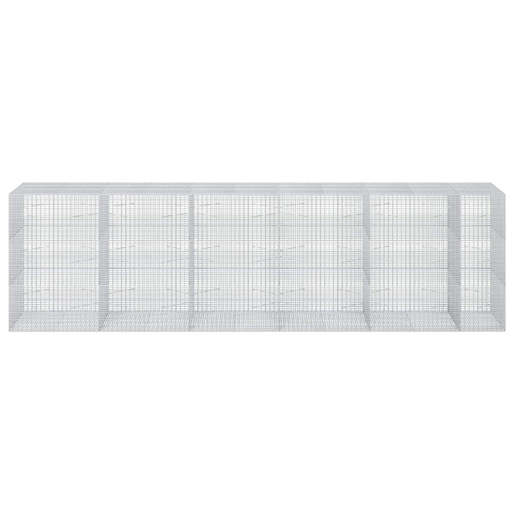 vidaXL Gabion z drutu 3,5 mm i siatką 5x2,5 cm 550x100x150 cm