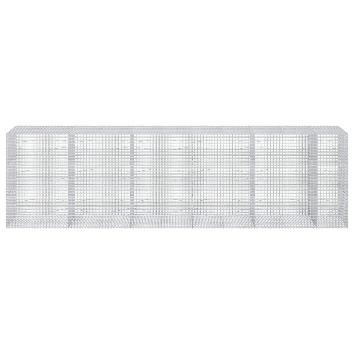 vidaXL Gabion z drutu 3,5 mm i siatką 5x2,5 cm 550x100x150 cm