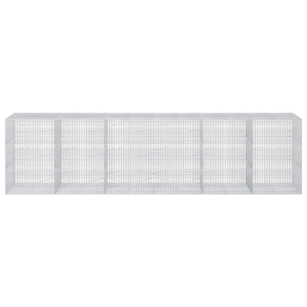 vidaXL Gabion z drutu 3,5 mm i siatką 5x2,5 cm 600x100x150 cm