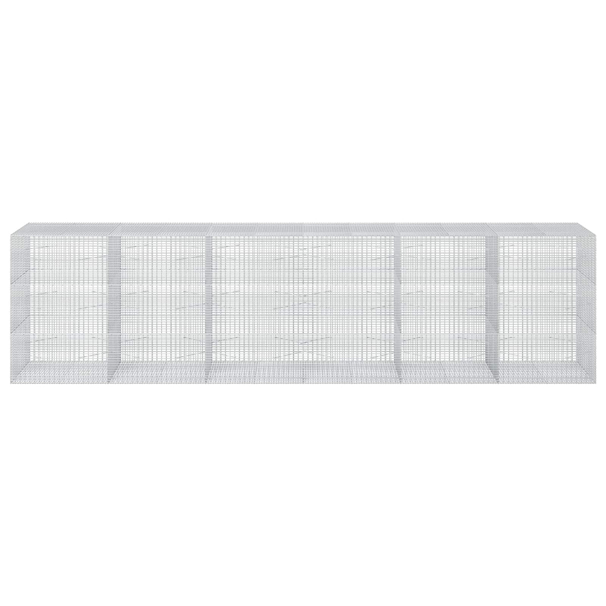 vidaXL Gabion z drutu 3,5 mm i siatką 5x2,5 cm 600x100x150 cm