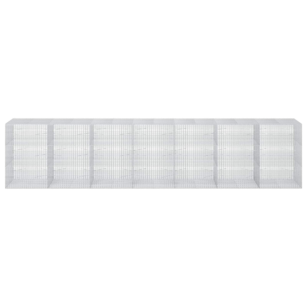 vidaXL Gabion z drutu 3,5 mm i siatką 5x2,5 cm 700x100x150 cm