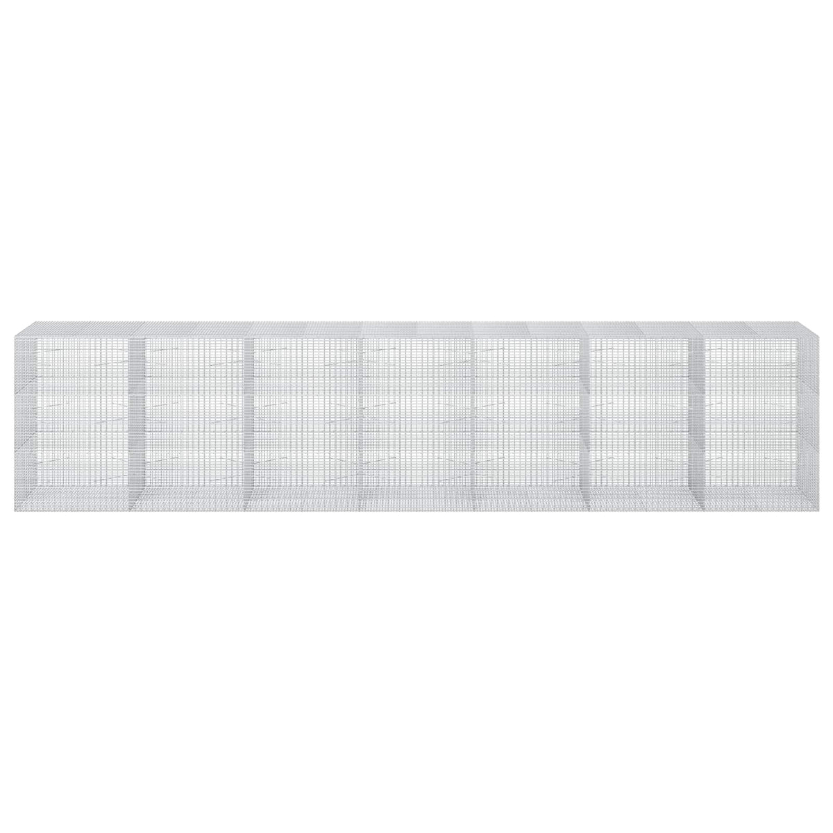 vidaXL Gabion z drutu 3,5 mm i siatką 5x2,5 cm 700x100x150 cm