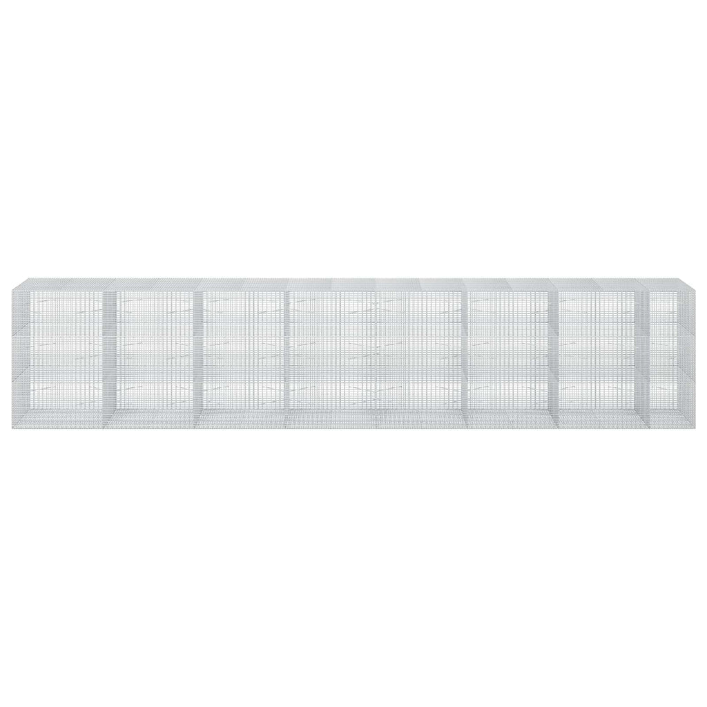 vidaXL Gabion z drutu 3,5 mm i siatką 5x2,5 cm 750x100x150 cm