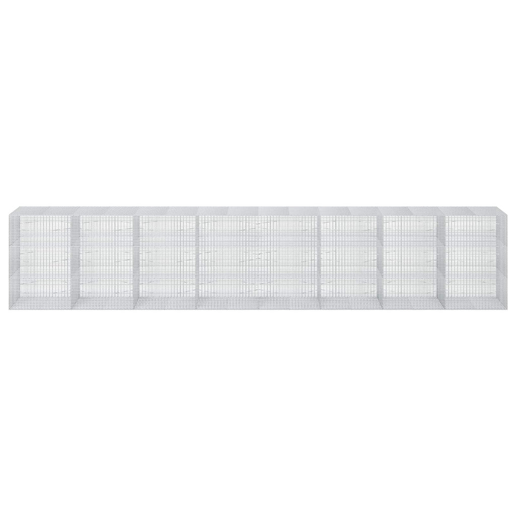vidaXL Gabion z drutu 3,5 mm i siatką 5x2,5 cm 800x100x150 cm