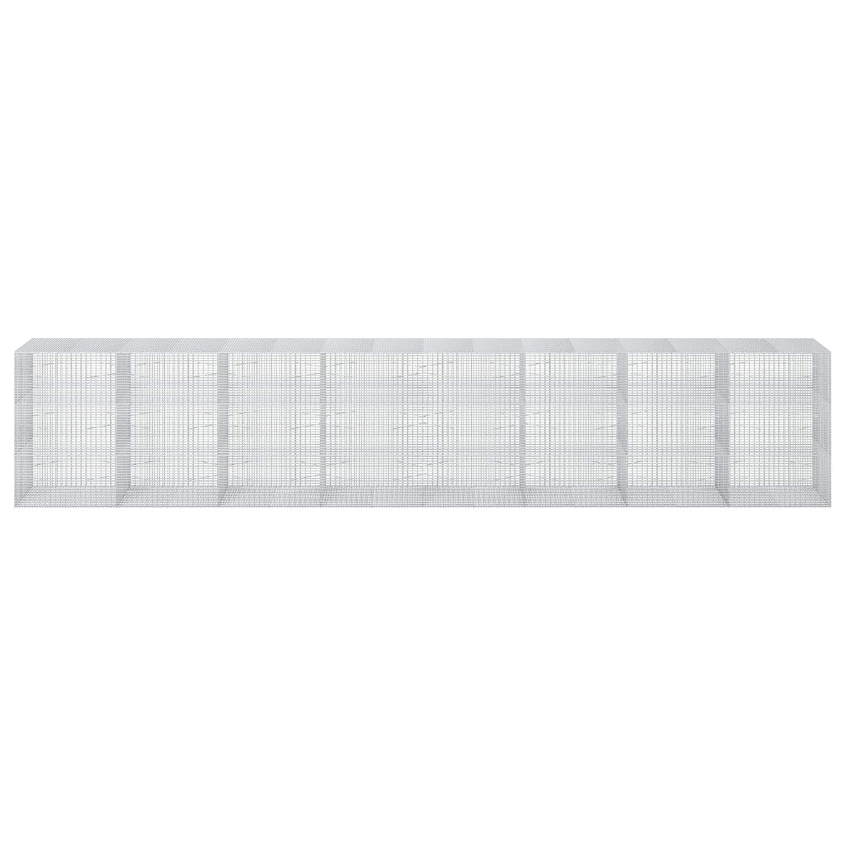 vidaXL Gabion z drutu 3,5 mm i siatką 5x2,5 cm 800x100x150 cm