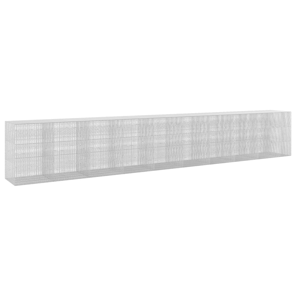 vidaXL Gabion z drutu 3,5 mm i siatką 5x2,5 cm 950x100x150 cm