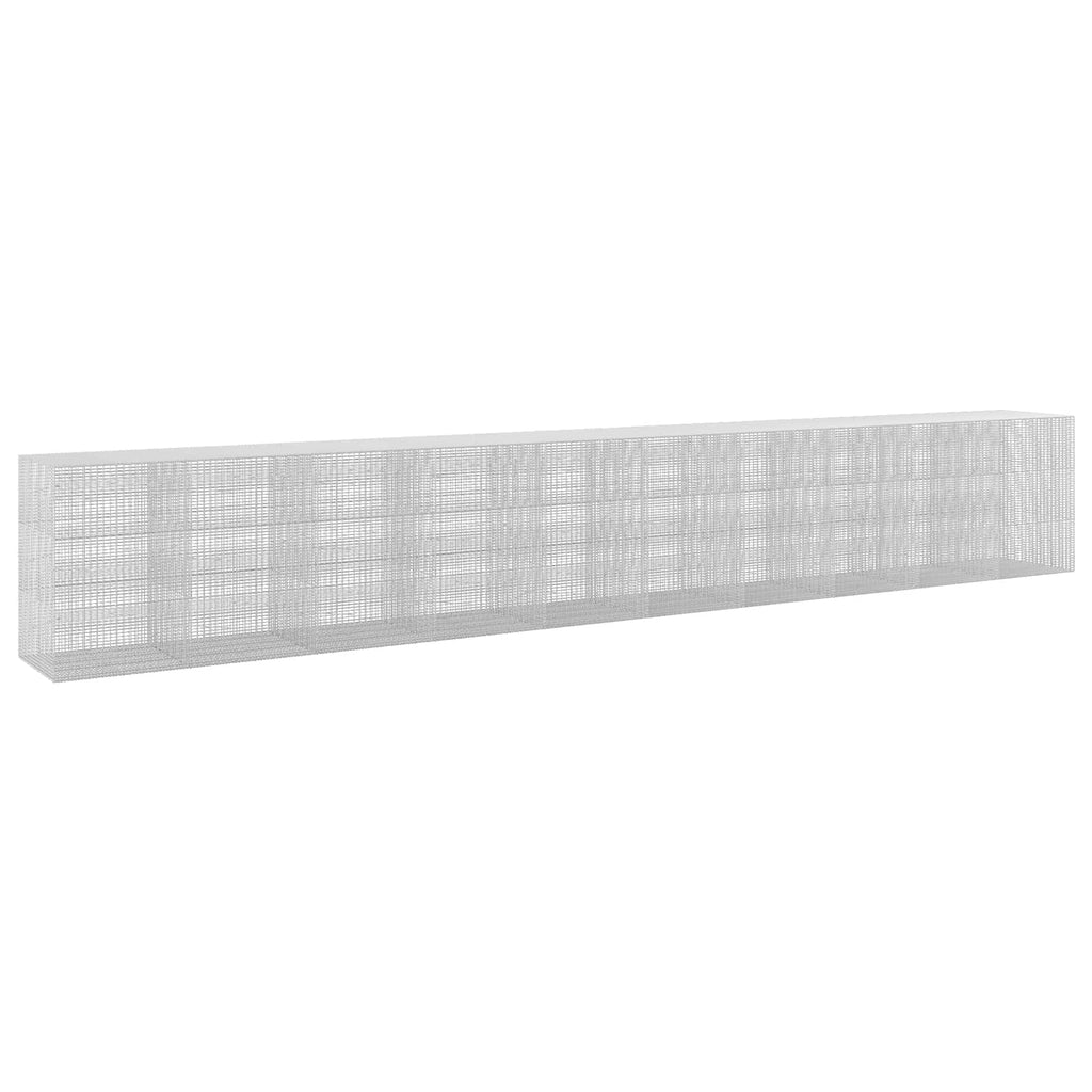 vidaXL Gabion z drutu 3,5 mm i siatką 5x2,5 cm 1000x100x150 cm