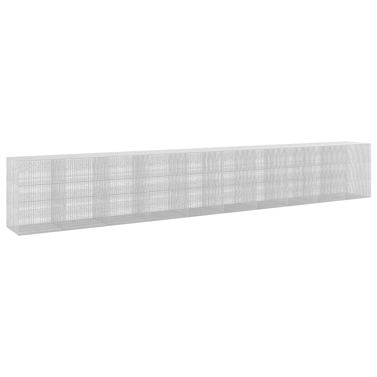 vidaXL Gabion z drutu 3,5 mm i siatką 5x2,5 cm 1000x100x150 cm