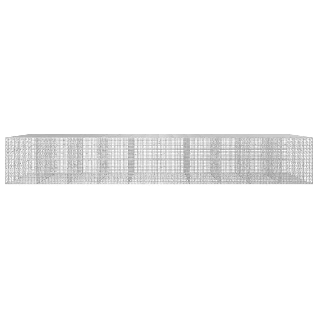vidaXL Gabion z drutu 3,5 mm i siatką 5x2,5 cm 1000x100x150 cm