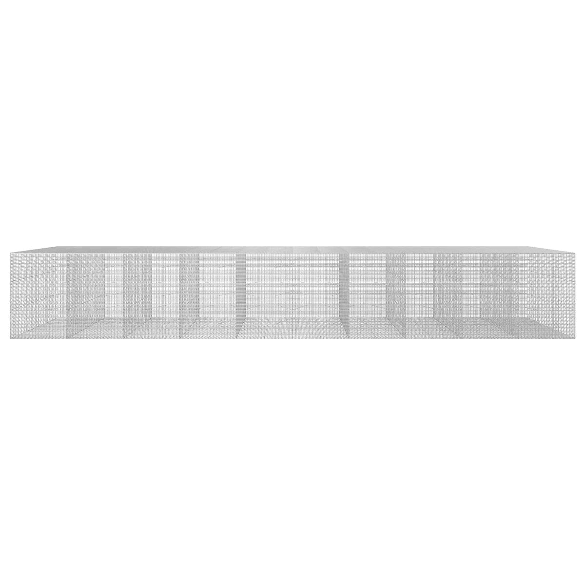 vidaXL Gabion z drutu 3,5 mm i siatką 5x2,5 cm 1000x100x150 cm