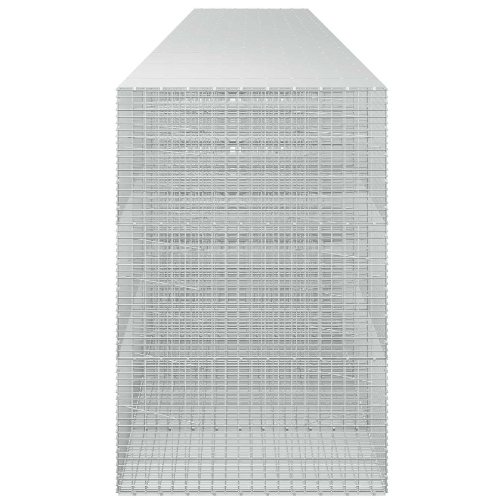 vidaXL Gabion z drutu 3,5 mm i siatką 5x2,5 cm 1000x100x150 cm