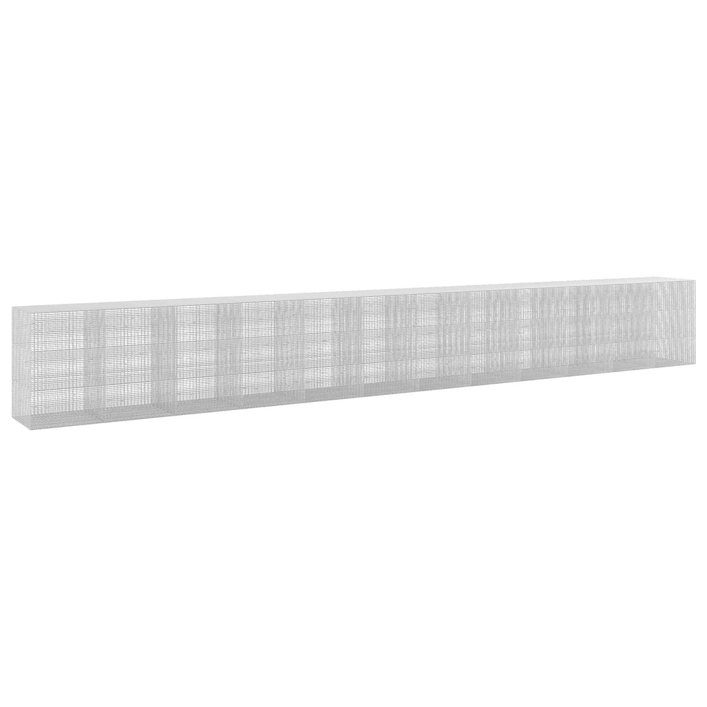 vidaXL Gabion z drutu 3,5 mm i siatką 5x2,5 cm 1200x100x150 cm