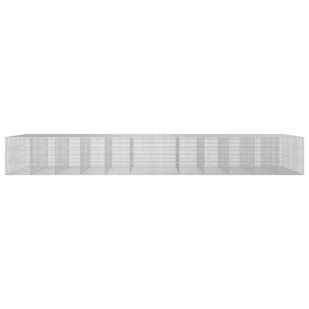 vidaXL Gabion z drutu 3,5 mm i siatką 5x2,5 cm 1200x100x150 cm
