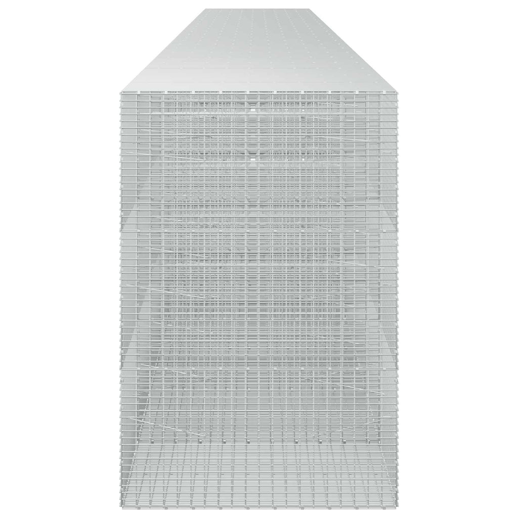 vidaXL Gabion z drutu 3,5 mm i siatką 5x2,5 cm 1200x100x150 cm