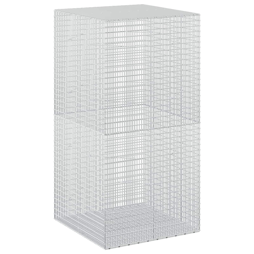 vidaXL Gabion z drutu 3,5 mm i siatką 5x2,5 cm 100x100x200 cm