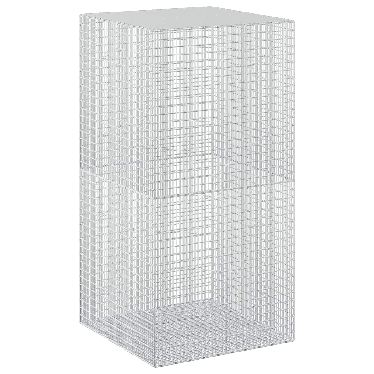 vidaXL Gabion z drutu 3,5 mm i siatką 5x2,5 cm 100x100x200 cm