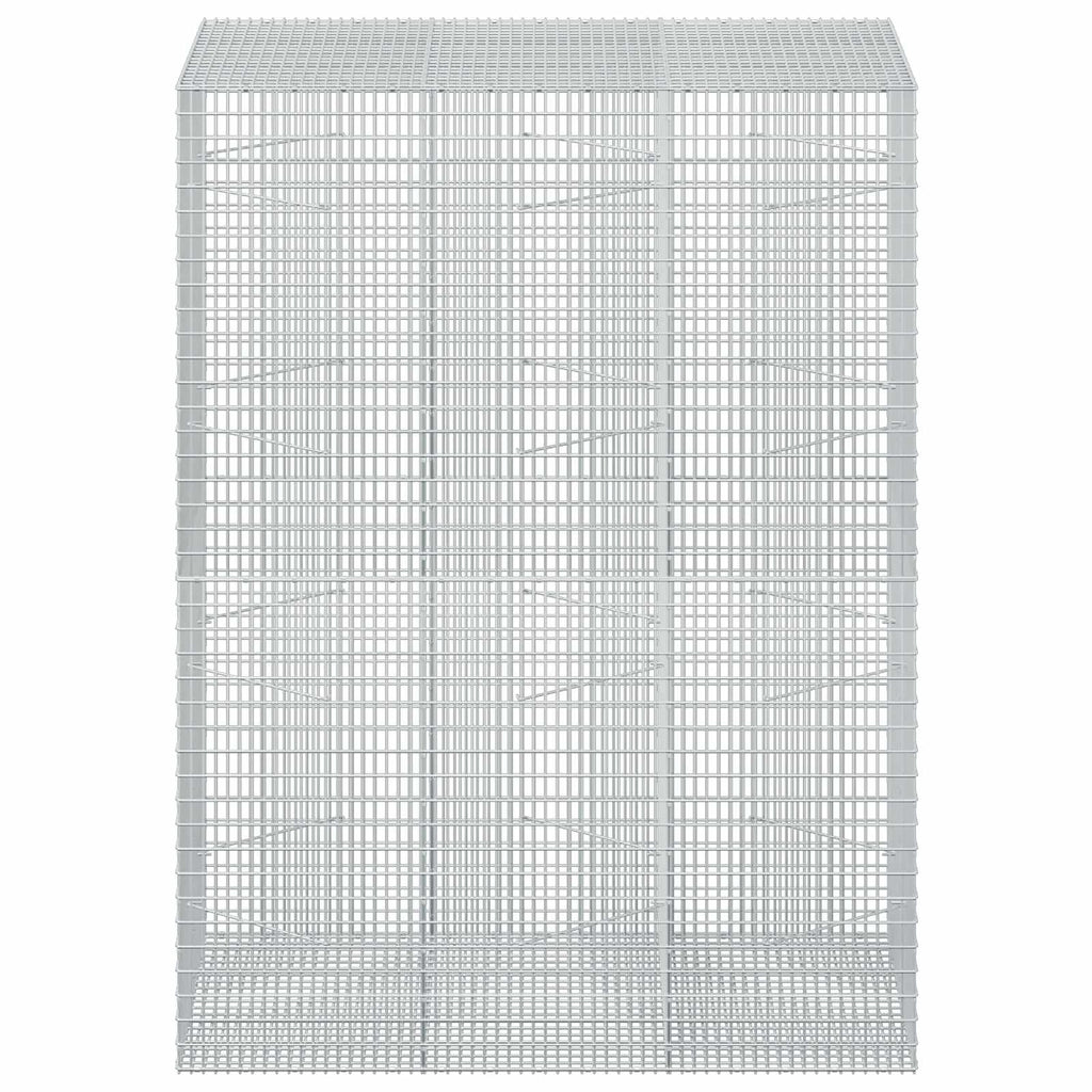 vidaXL Gabion z drutu 3,5 mm i siatką 5x2,5 cm 150x100x200 cm