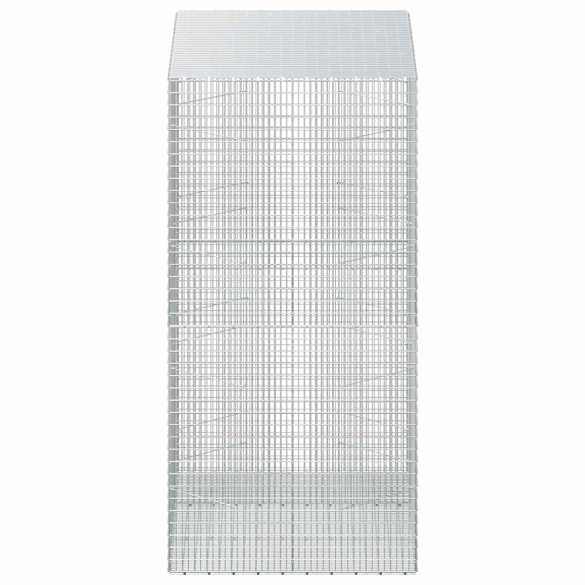 vidaXL Gabion z drutu 3,5 mm i siatką 5x2,5 cm 150x100x200 cm