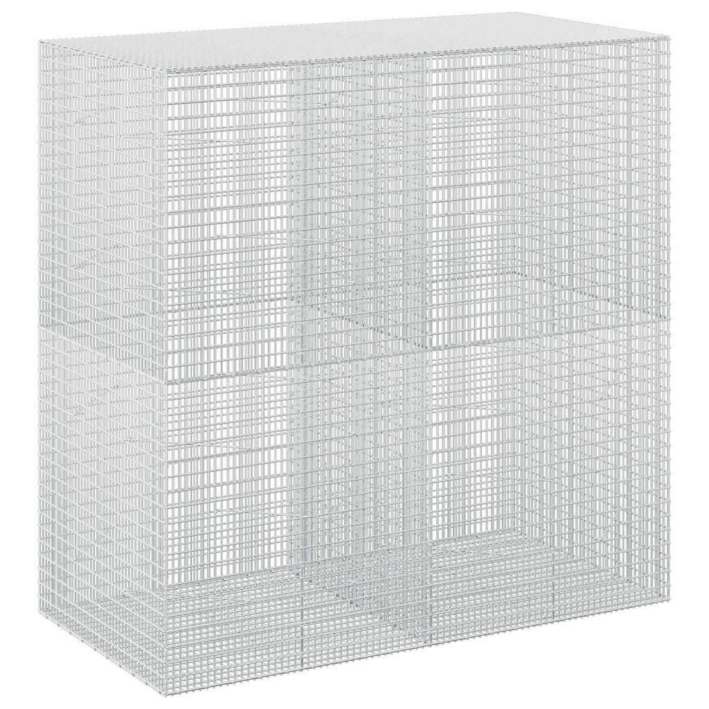 vidaXL Gabion z drutu 3,5 mm i siatką 5x2,5 cm 200x100x200 cm