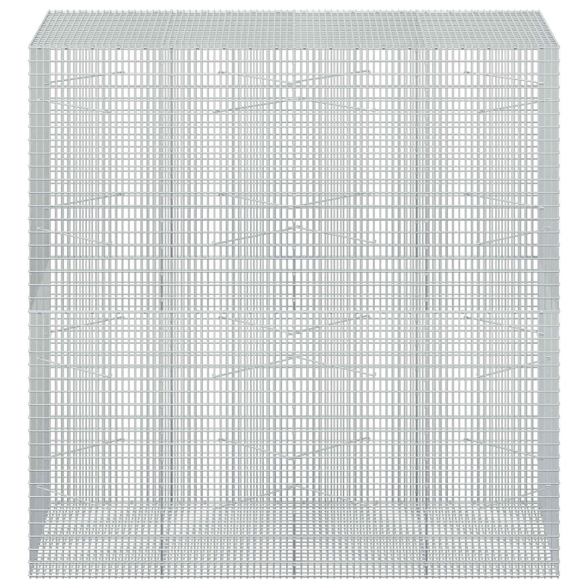 vidaXL Gabion z drutu 3,5 mm i siatką 5x2,5 cm 200x100x200 cm