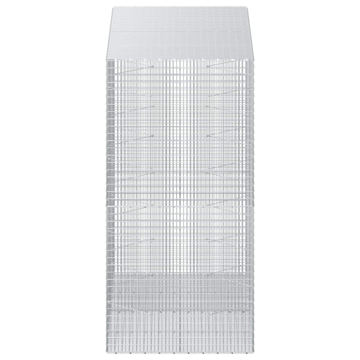 vidaXL Gabion z drutu 3,5 mm i siatką 5x2,5 cm 200x100x200 cm