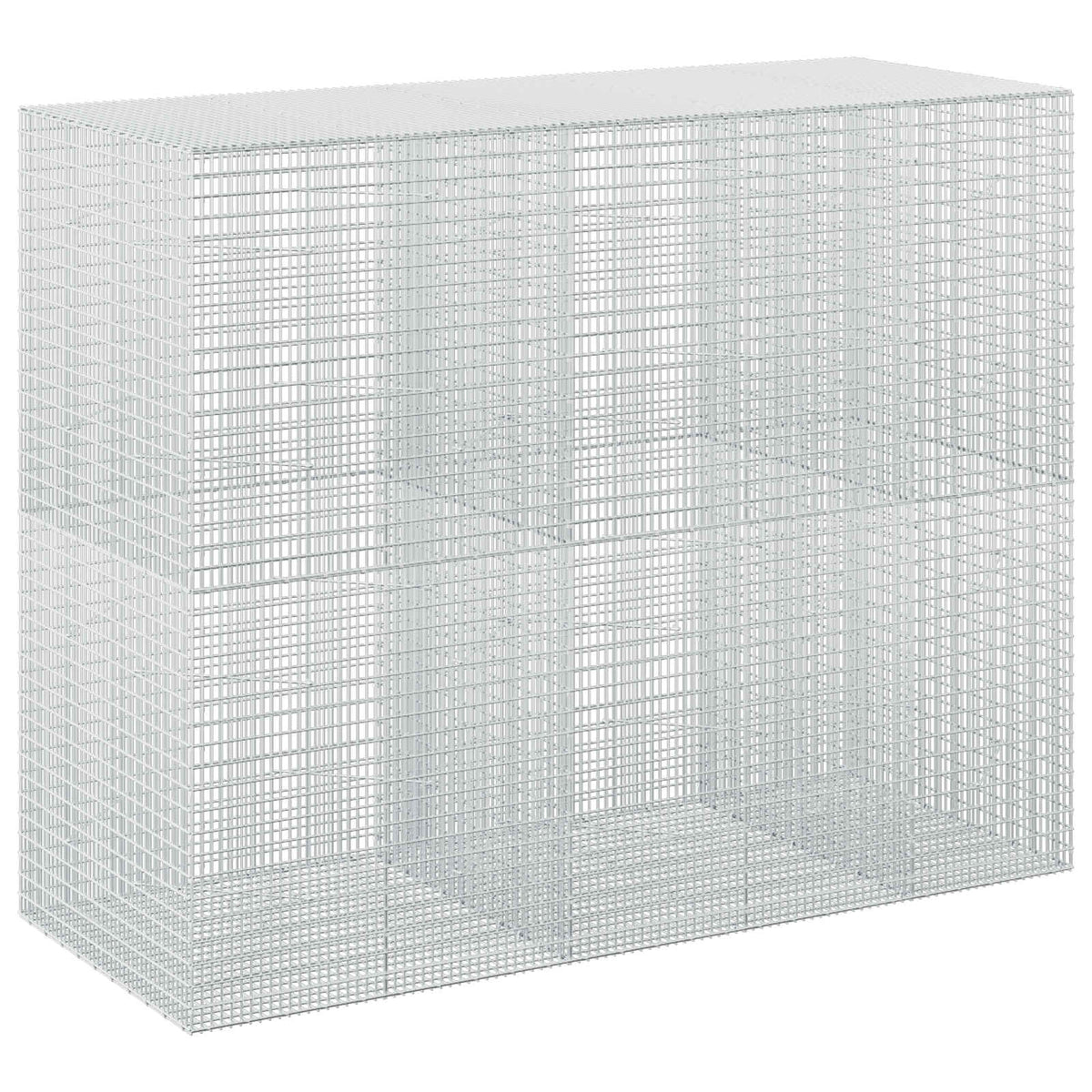 vidaXL Gabion z drutu 3,5 mm i siatką 5x2,5 cm 250x100x200 cm